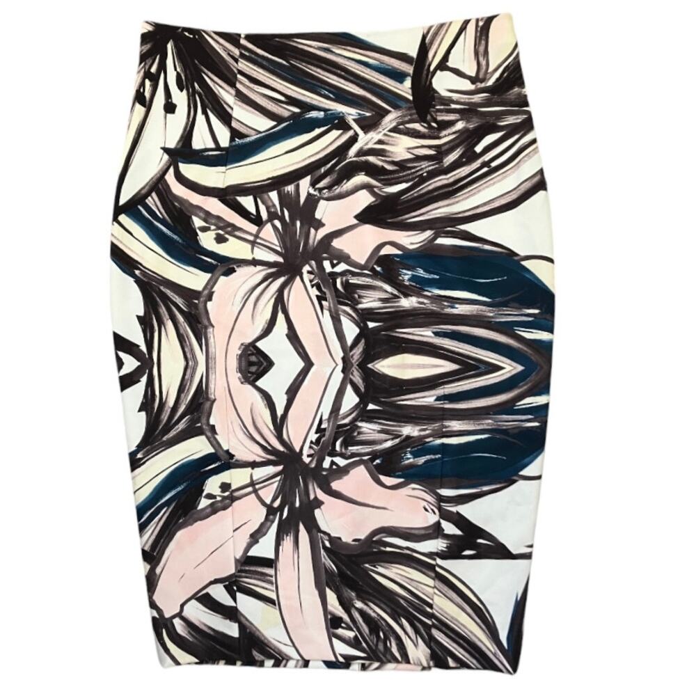 New H&M Colorful Print Pencil Skirt Size 10